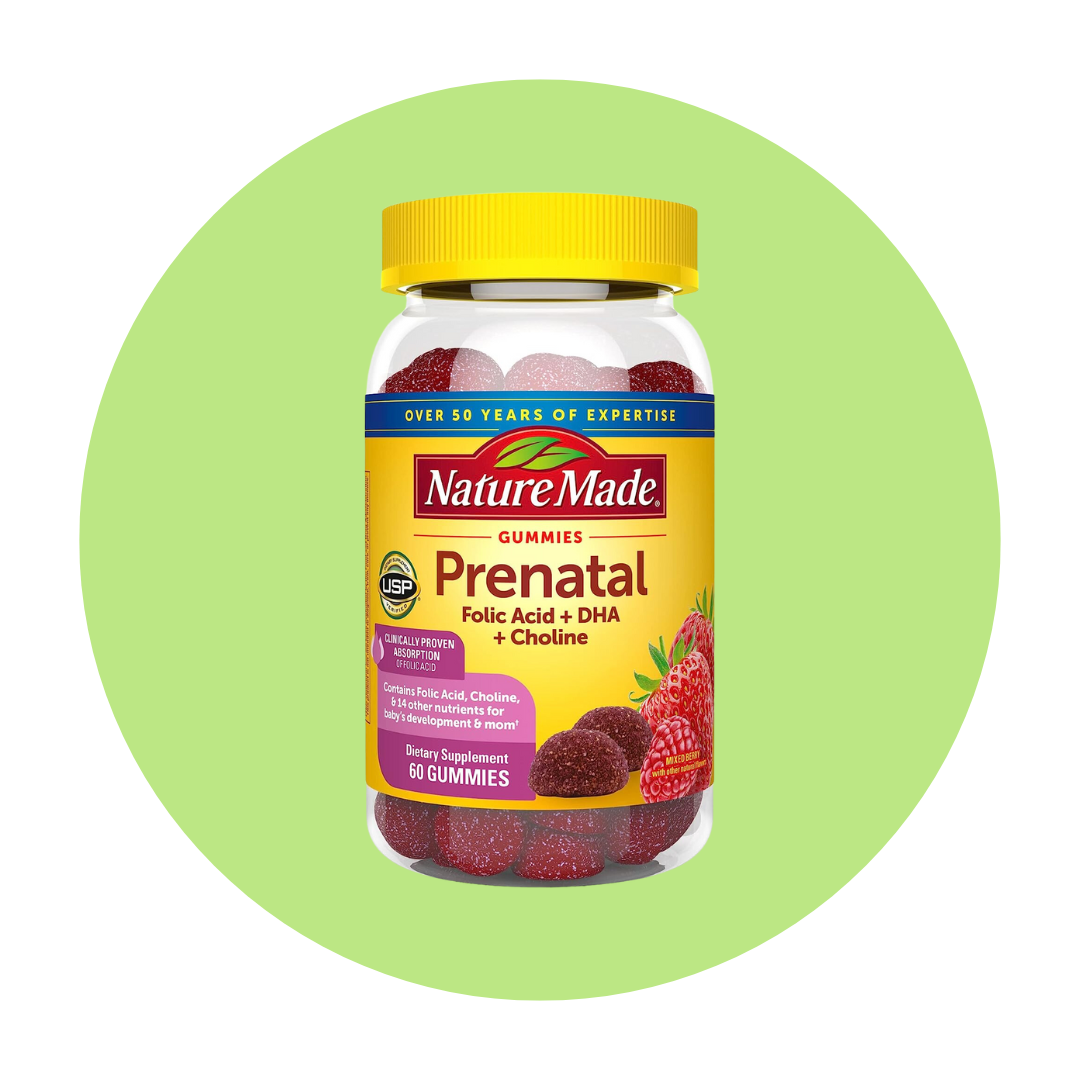 Nature Made Prenatal Gummies with DHA and Folic Acid + Choline