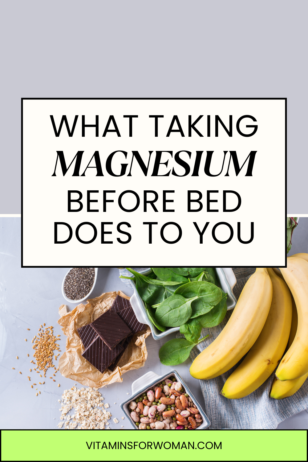 Magnesium for sleep and stress relief